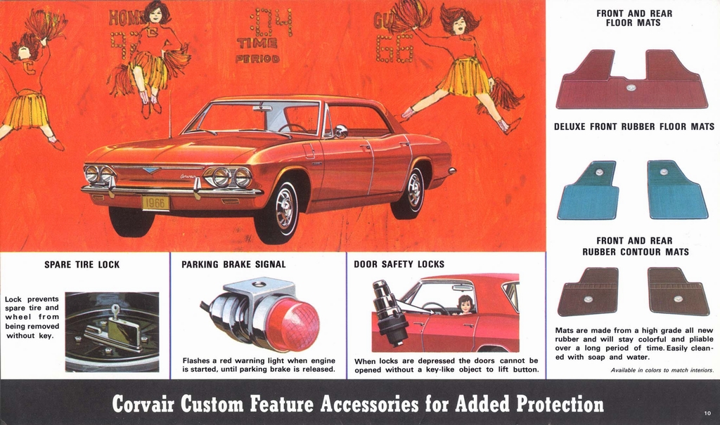 1966 Chevrolet Corvair Accessories Brochure Page 10